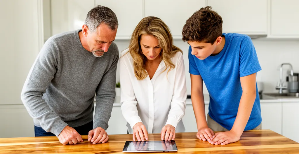 Couple discutant devis pompe à chaleur avec installateur